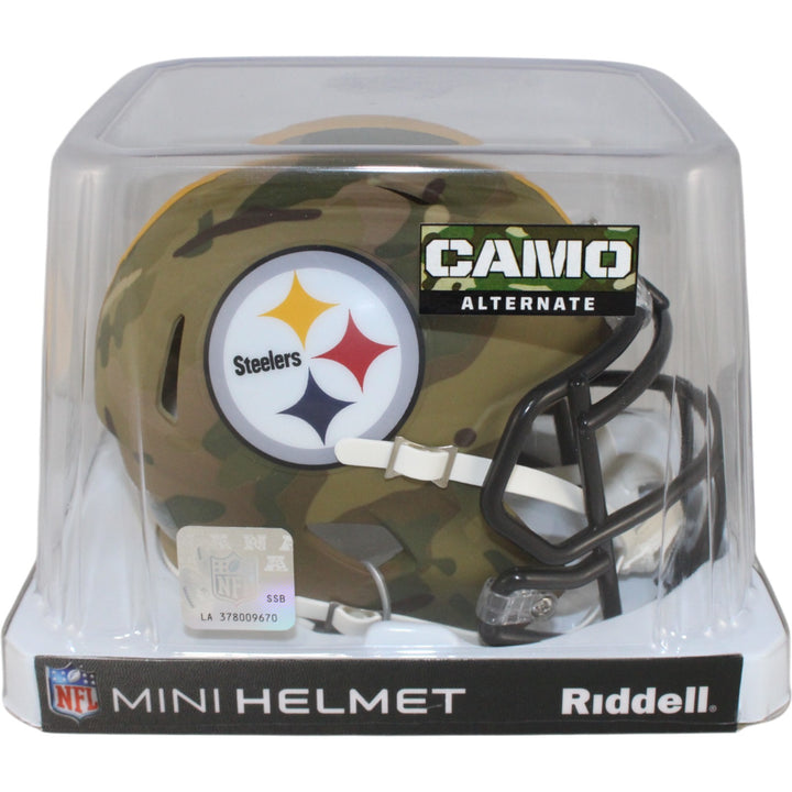 Pittsburgh Steelers Riddell New In Box Limited Edition Camo Mini Helmet 26462