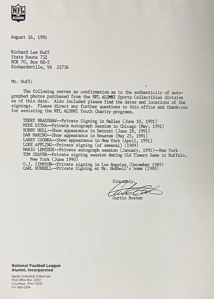 Bobby Hull signed Chicago Blackhawks 8x10 Photo minor dings Framed - COA (HOF)