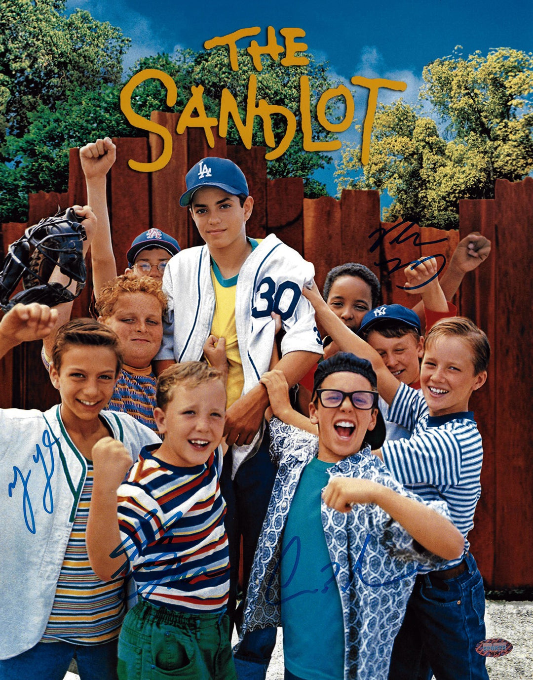 The Sandlot Autographed Signed 11x14 Photo With 4 Signatures MCS Holo