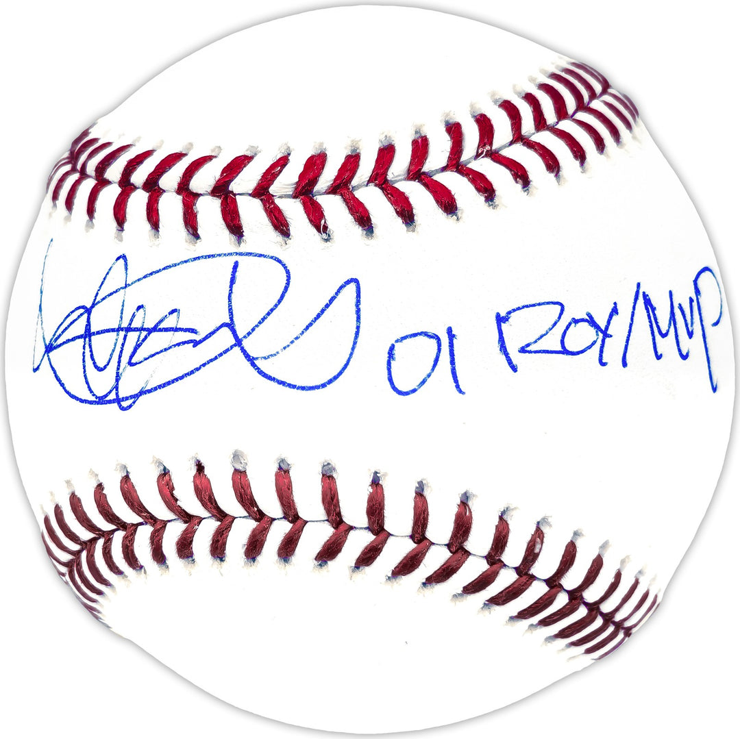 Ichiro Suzuki Signed MLB Baseball Mariners "01 ROY/MVP" IS Holo & Beckett Wit