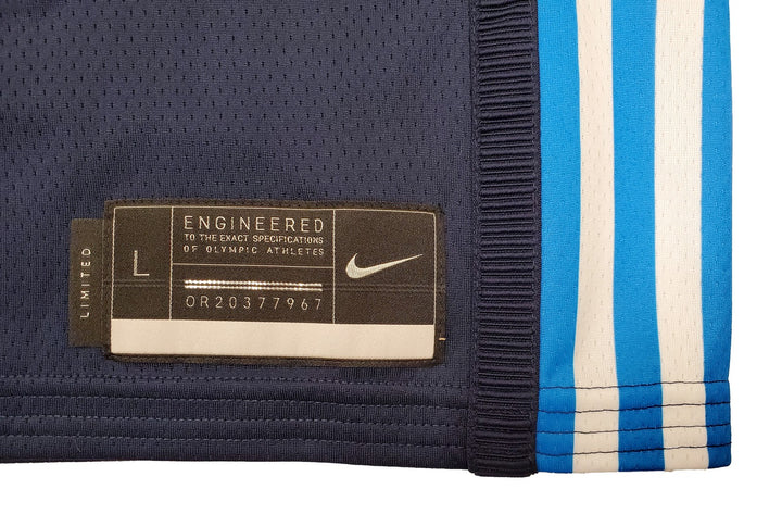 Team Greece Giannis Antetokounmpo Auto Signed Blue Nike Jersey Size L Beckett
