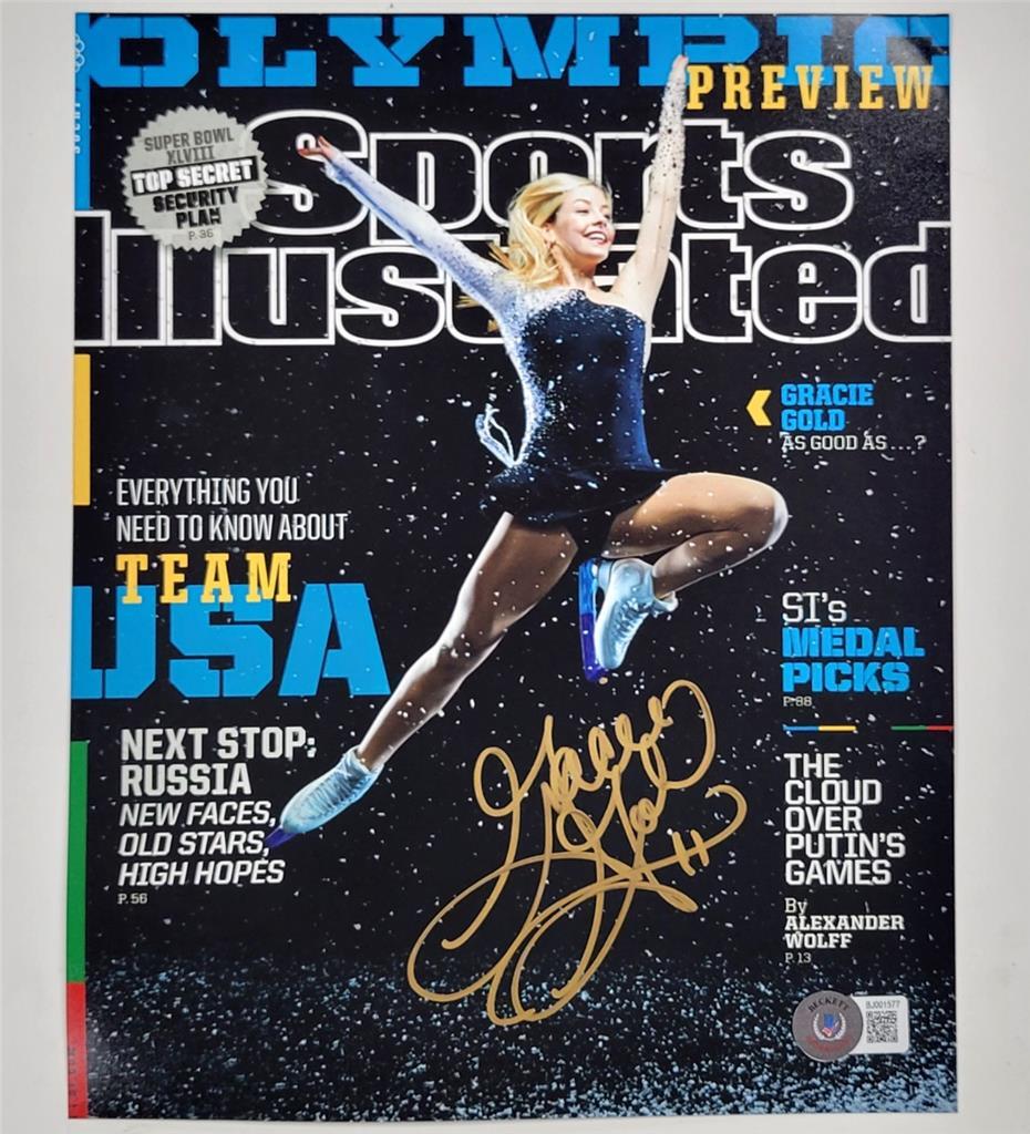 Gracie Gold signed 8x10 Photo USA Olympic Ice Skating autograph ~ Beckett BAS