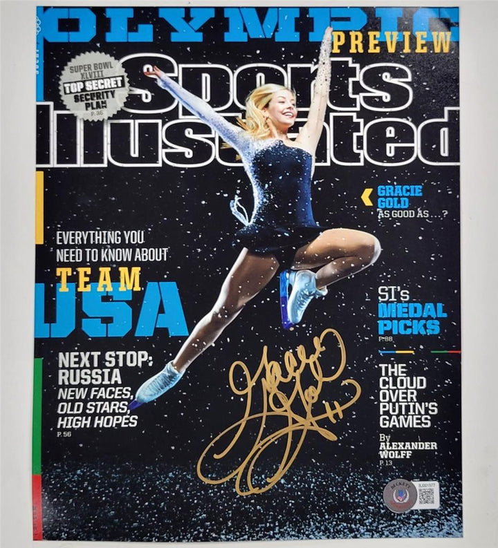 Gracie Gold signed 8x10 Photo USA Olympic Ice Skating autograph ~ Beckett BAS