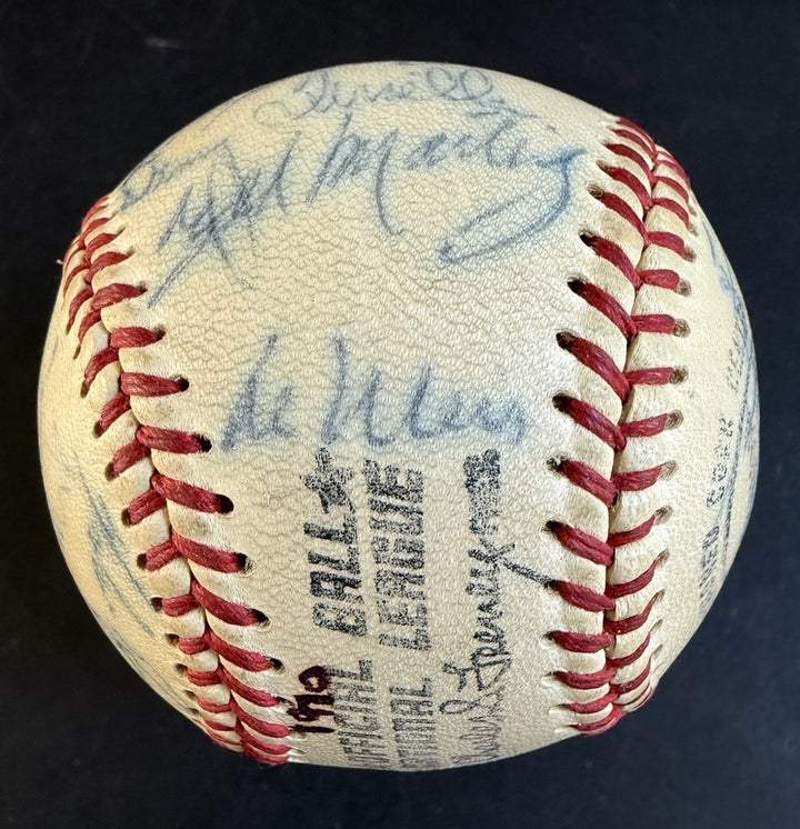 1970 Ny Mets Team Signed Baseball Nolan Ryan Tom Seaver Gil Hodges Berra PSA COA