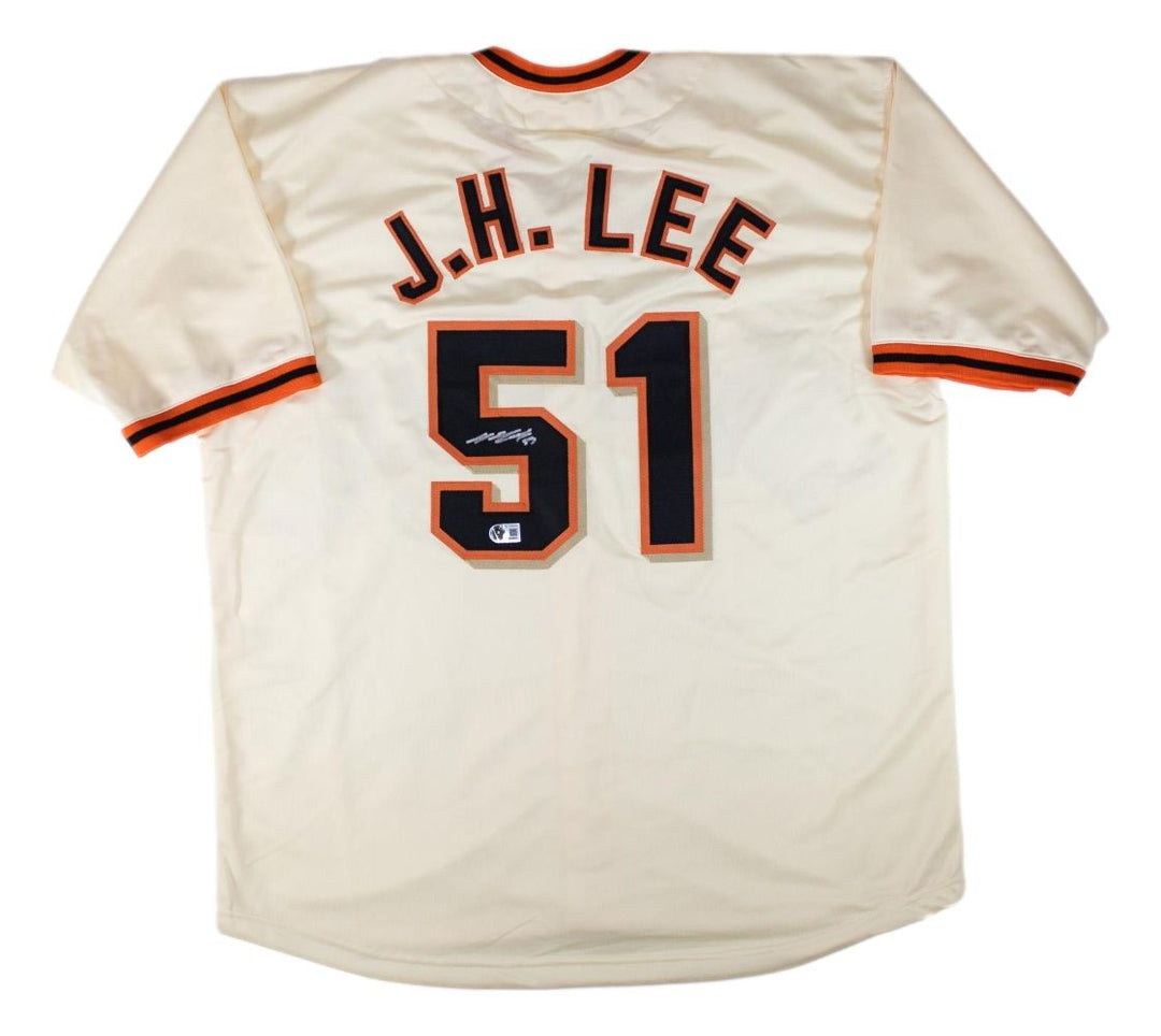 Jung-Hoo Lee San Francisco Signed Cream Baseball Jersey BAS