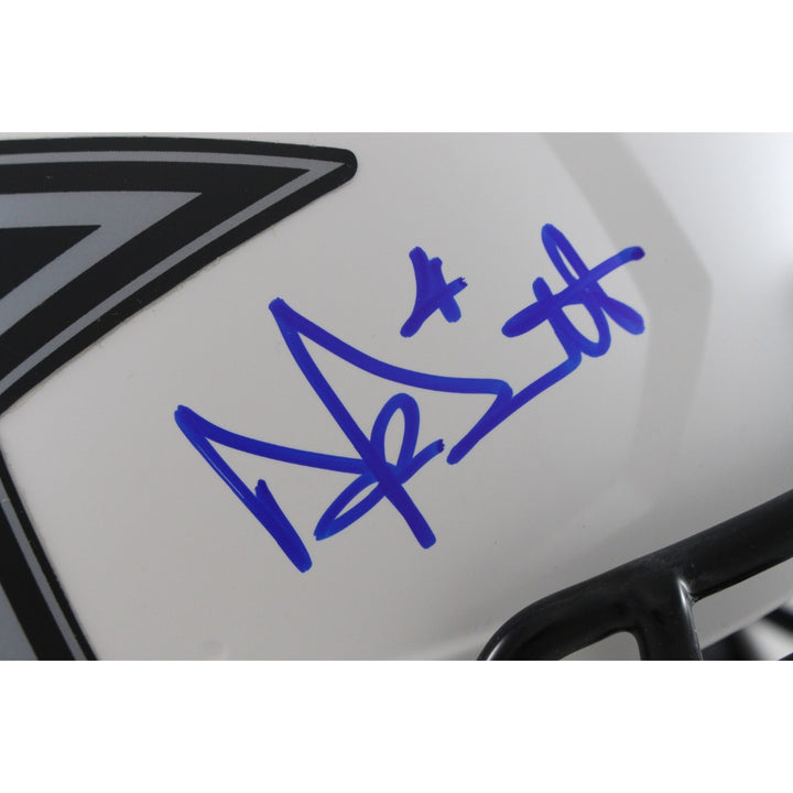 Dak Prescott Autographed Dallas Cowboys Authentic Lunar Helmet Beckett 56324