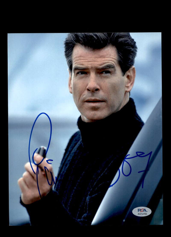 Pierce Brosnan PSA DNA Signed 8x10 James Bond Photo Autographed
