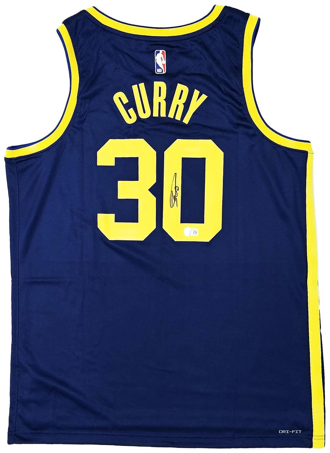 Warriors Stephen Curry Auto Blue Jordan Statement Edition Jersey Size 48 Beckett