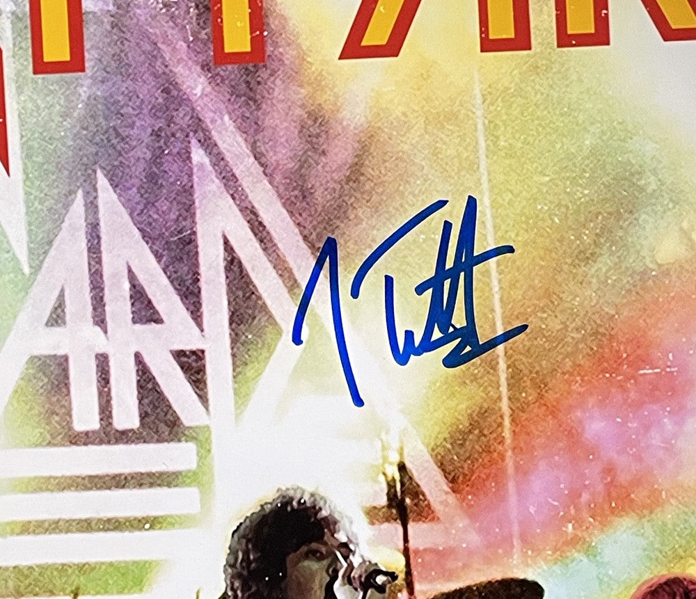 Joe Elliott Signed 11x14 Def Leppard Live Performance Photo JSA ITP
