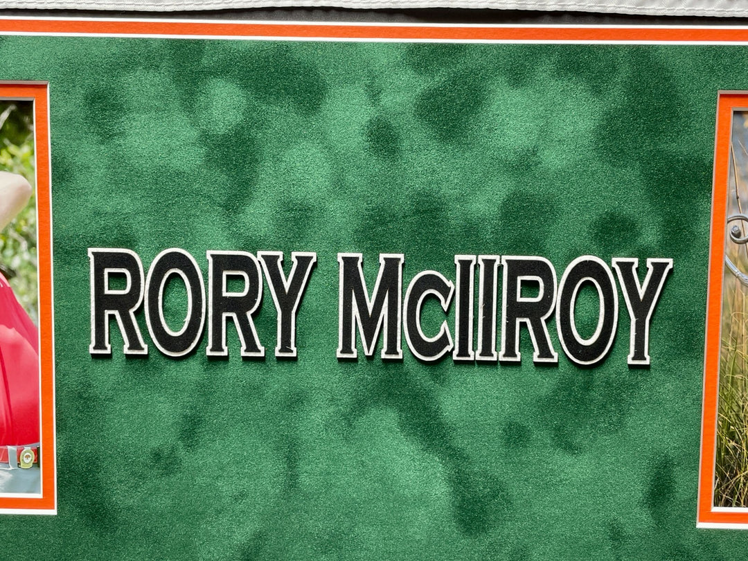 Rory McIlroy Signed 2012 PGA Golf Championship Pin Flag Framed UDA COA Autograph