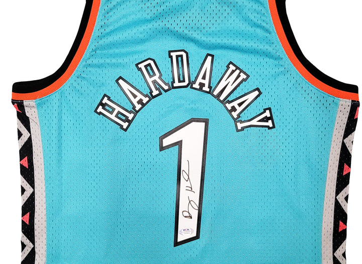 Magic Penny Hardaway Auto Teal Mitchell Ness 1996 ASG HWC Swingman Jersey L PSA