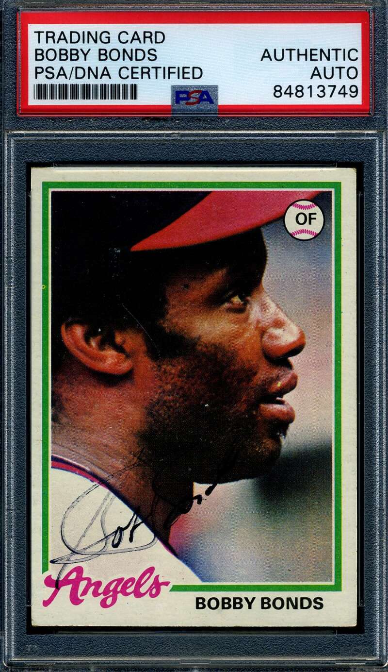 Bobby Bonds PSA DNA Coa Signed 1978 Topps Autograph