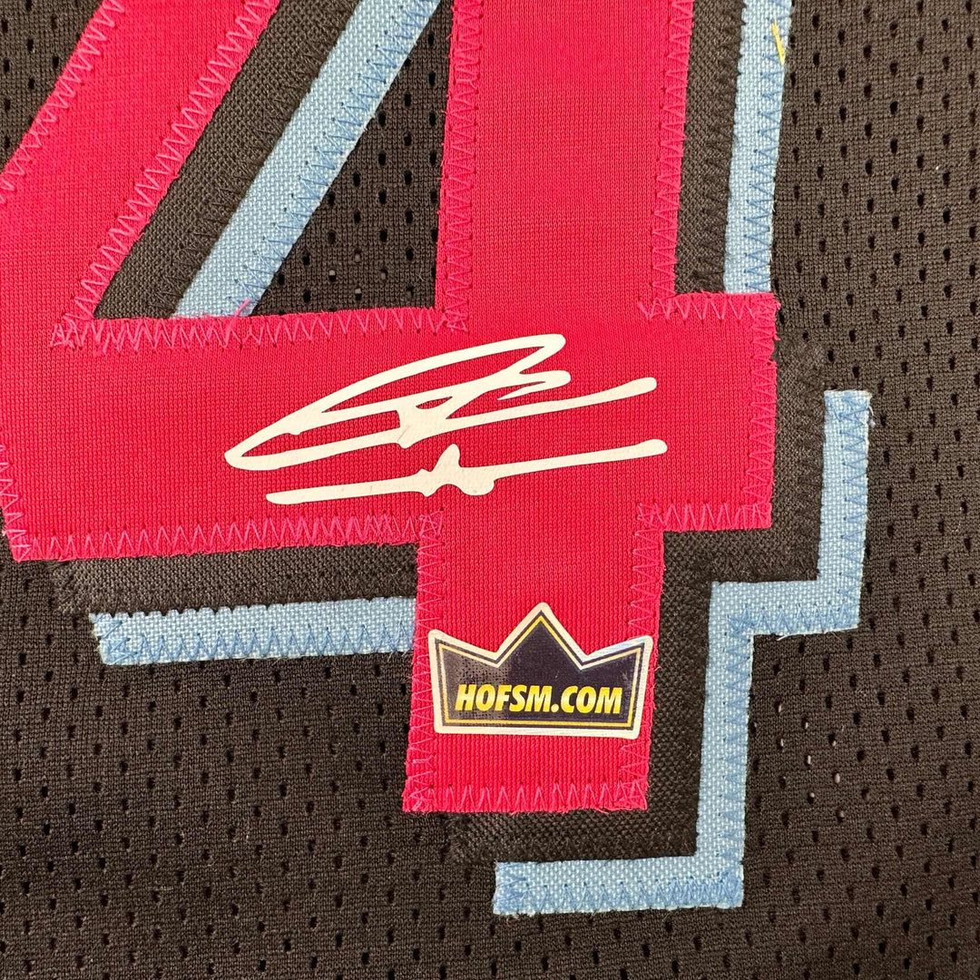 Facsimile Autographed Tyler Herro Miami Black Vice City Reprint Auto Jersey XL