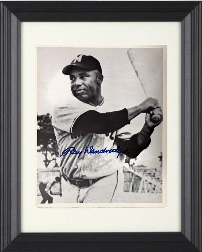 Ray Dandridge signed Minneapolis Millers Negro League 8X10 Photo Framed -COA/HOF