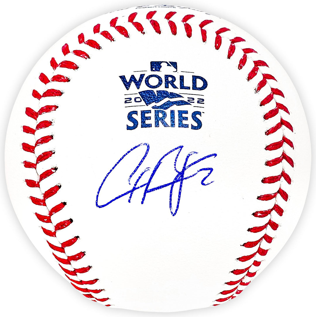 Alex Bregman Signed Official 2022 WS Logo MLB Baseball Astros Beckett Witness