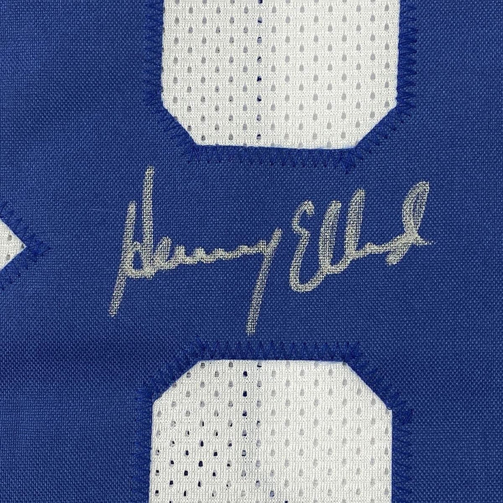 FRAMED Signed HENRY ELLARD 35x39 Los Angeles White Jersey JSA COA