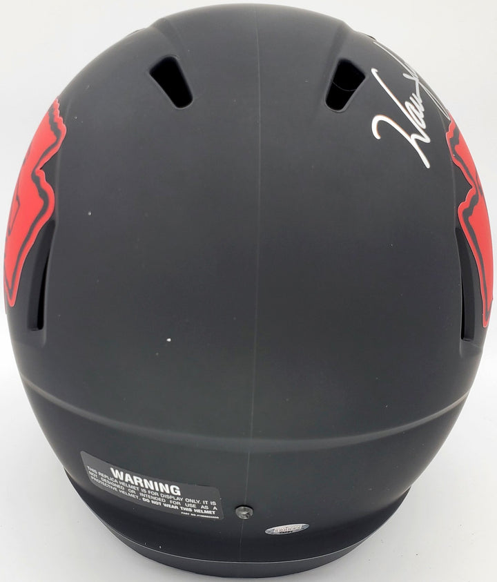 Warren Moon Auto Chiefs Eclipse Black Full Size Speed Replica Helmet HOF 06 MCS