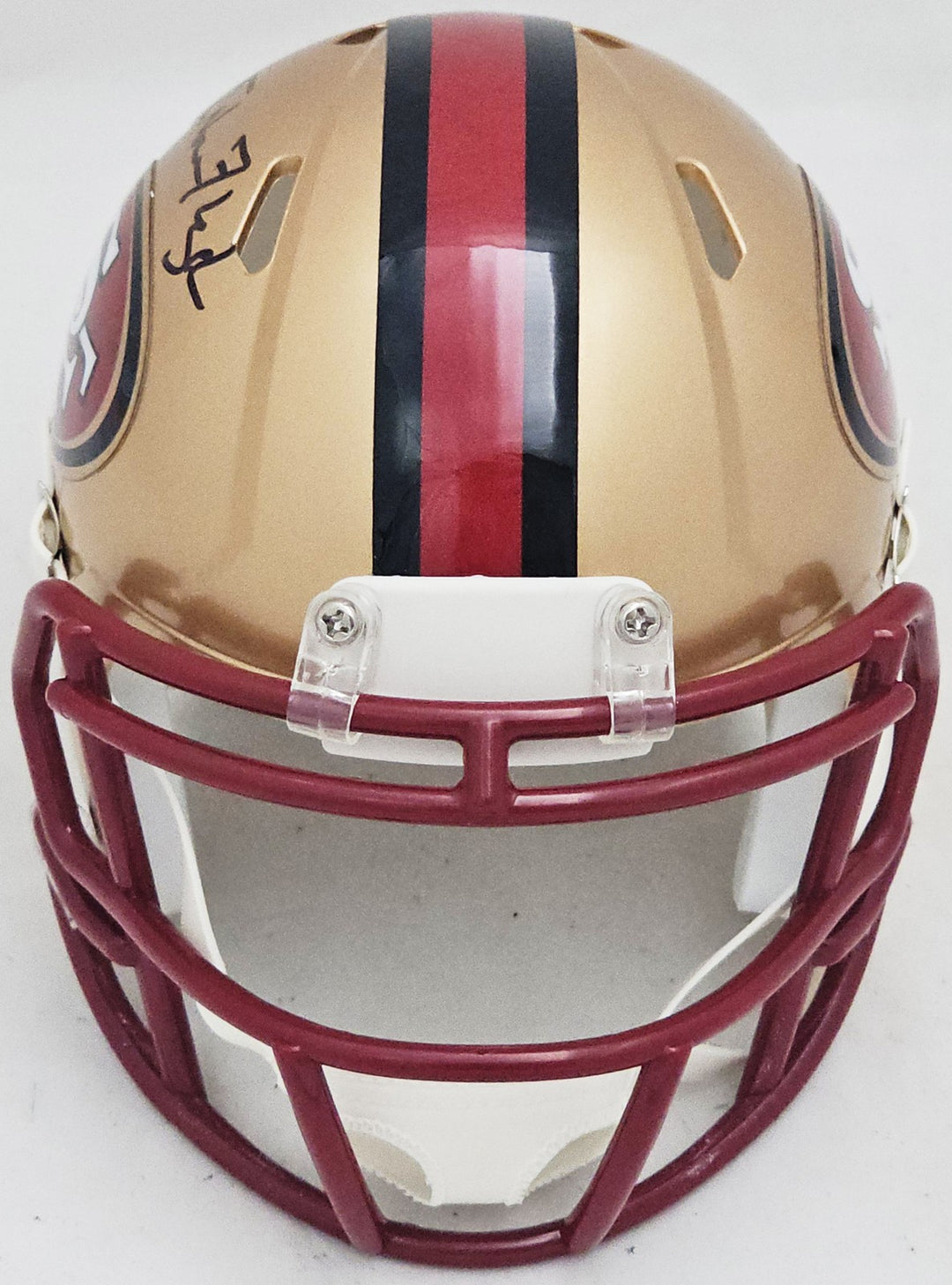 William Floyd Auto 49ers Gold 96-08 Throwback Speed Mini Helmet Bar None Beckett