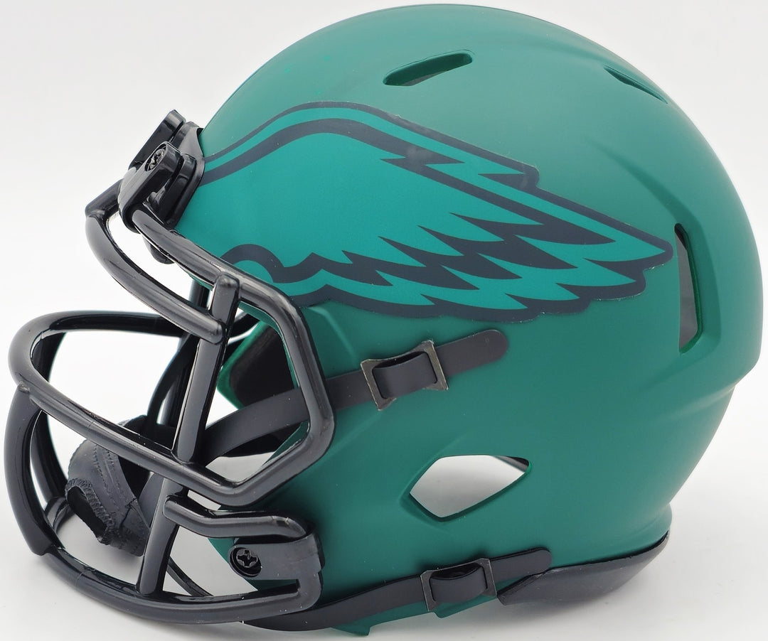 Brandon Graham Signed Philadelphia Eagles Rave Green Speed Mini Helmet JSA