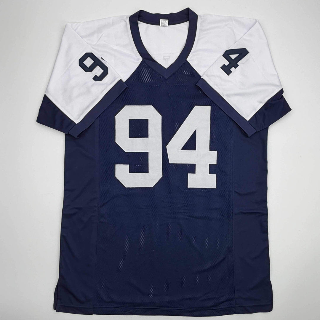 Autographed/Signed Charles Haley Dallas Thanksgiving Day Football Jersey JSA COA