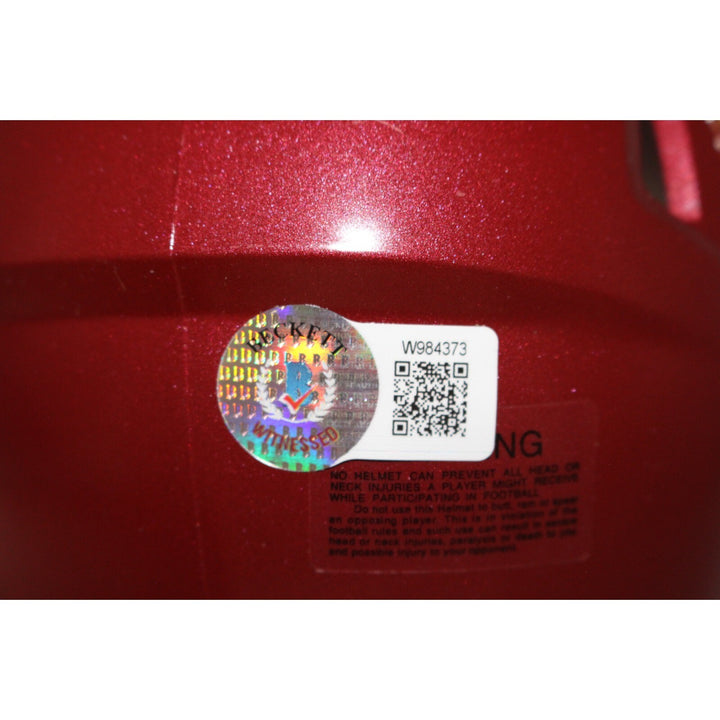 Jordan Addison Autographed USC Trojans Mini Helmet Beckett 42766