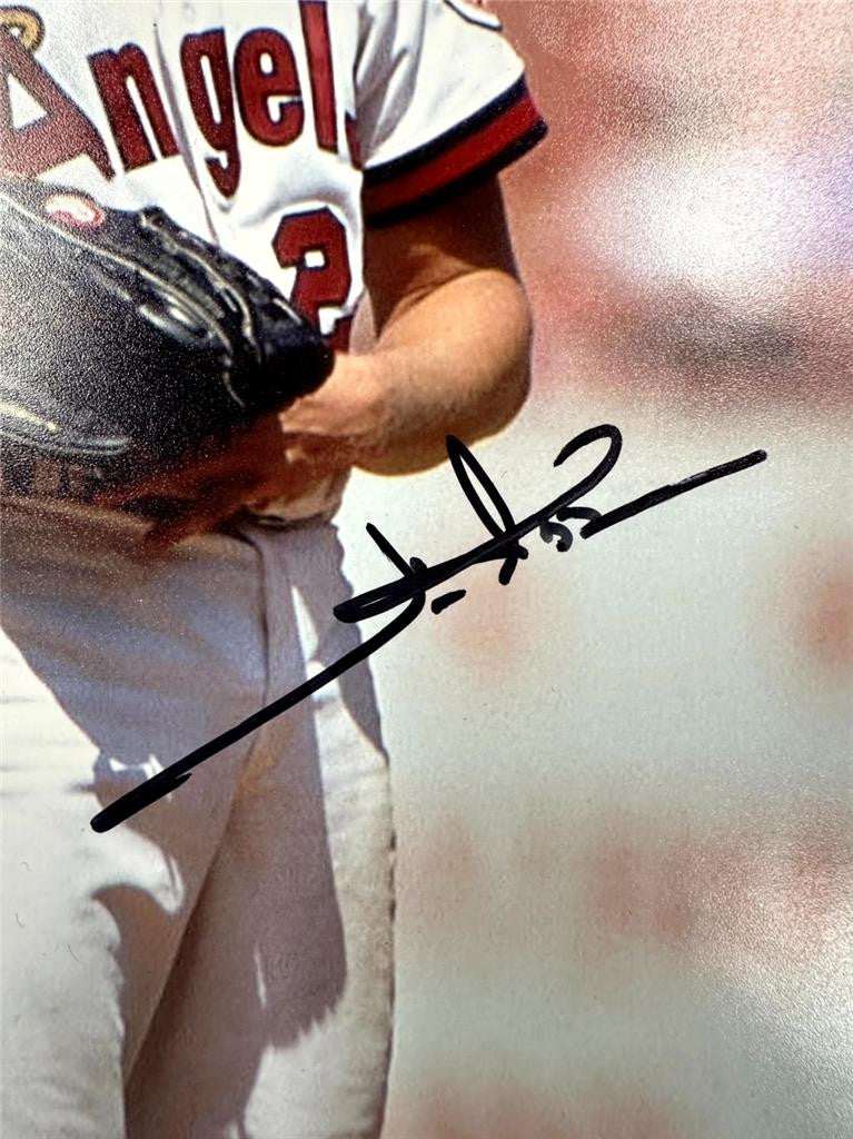 Jim Abbott signed Anaheim Angels 8x10 Photo autograph ~ Beckett BAS