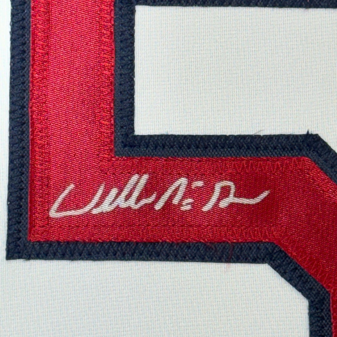 FRAMED Signed WILLIE MCGEE 35x39 St. Louis White Jersey JSA COA Auto