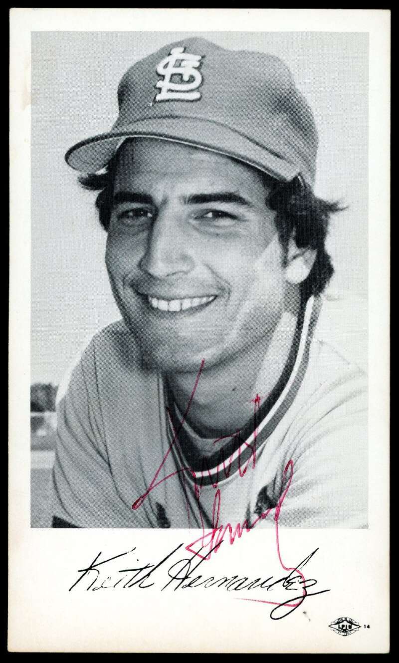 Keith Hernandez PSA DNA Signed 3x6 Early Team Issued Photo Autograph Cardinals