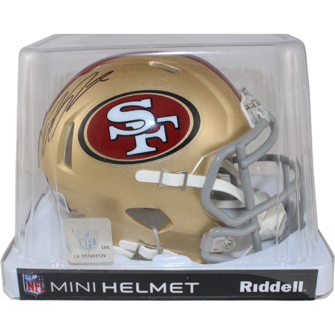 Ricky Pearsall Autographed San Francisco 49ers Mini Helmet Beckett 53652