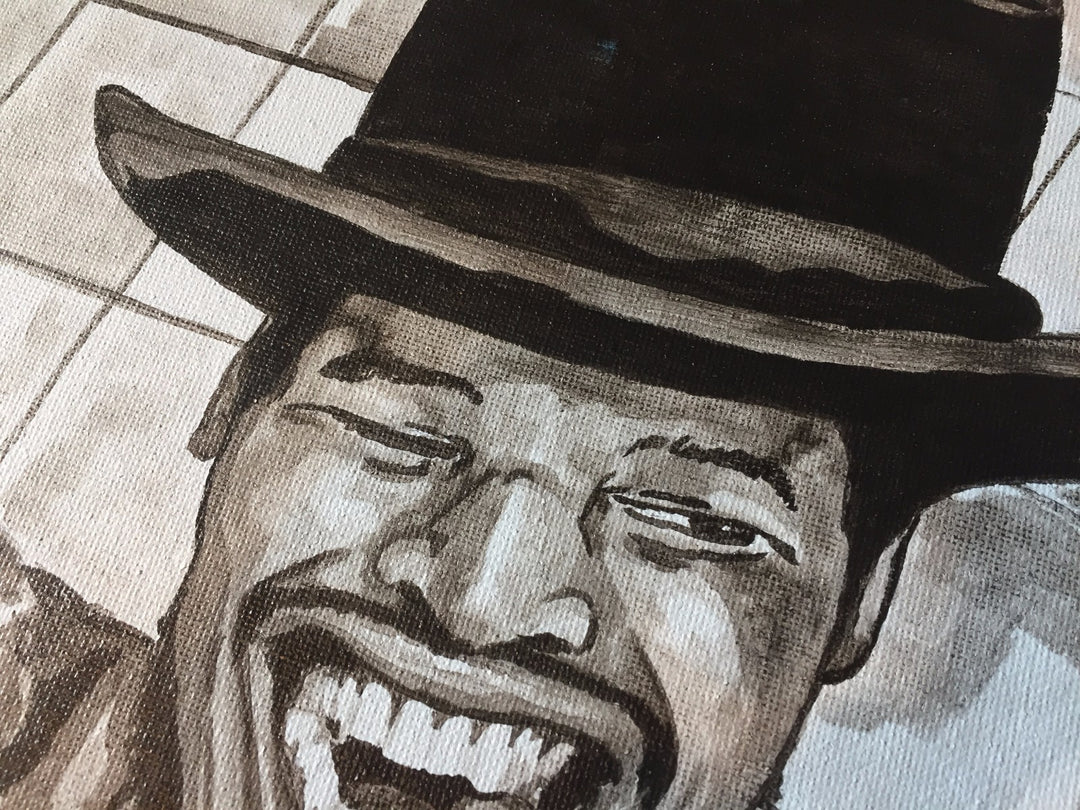 Leon Spinks Signed Original Art Work 1/1 Hand Painting COA Autograph Canvas