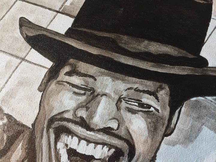 Leon Spinks Signed Original Art Work 1/1 Hand Painting COA Autograph Canvas