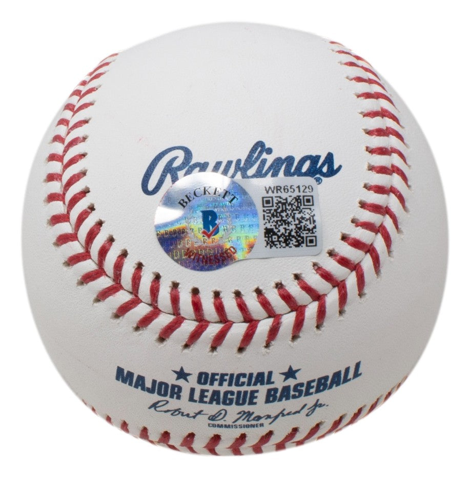 Andre Dawson Chicago Cubs Signed Official MLB Baseball HOF 2010 BAS