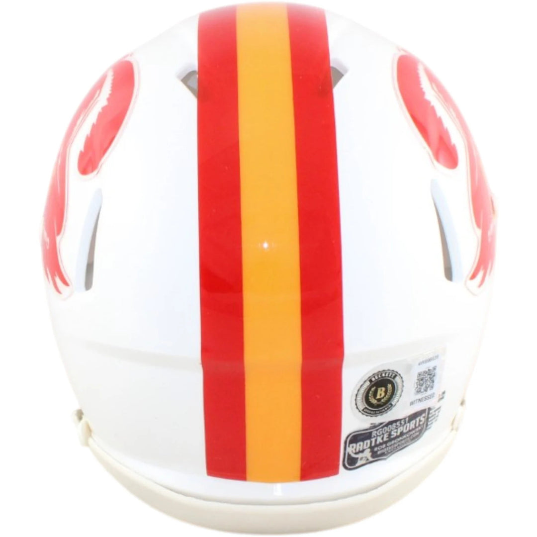 Rob Gronkowski Autographed Tampa Bay Buccaneers Min Helmet TB Beckett WIT 58342
