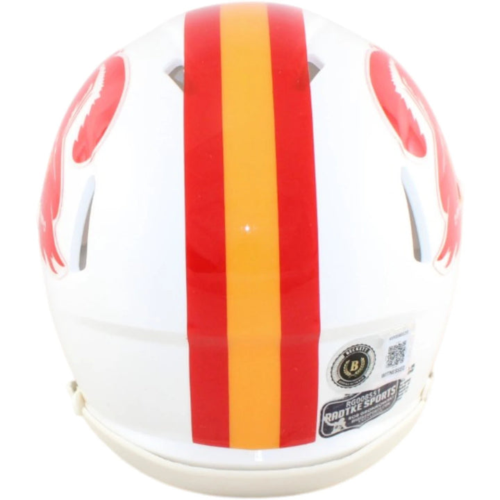 Rob Gronkowski Autographed Tampa Bay Buccaneers Min Helmet TB Beckett WIT 58342