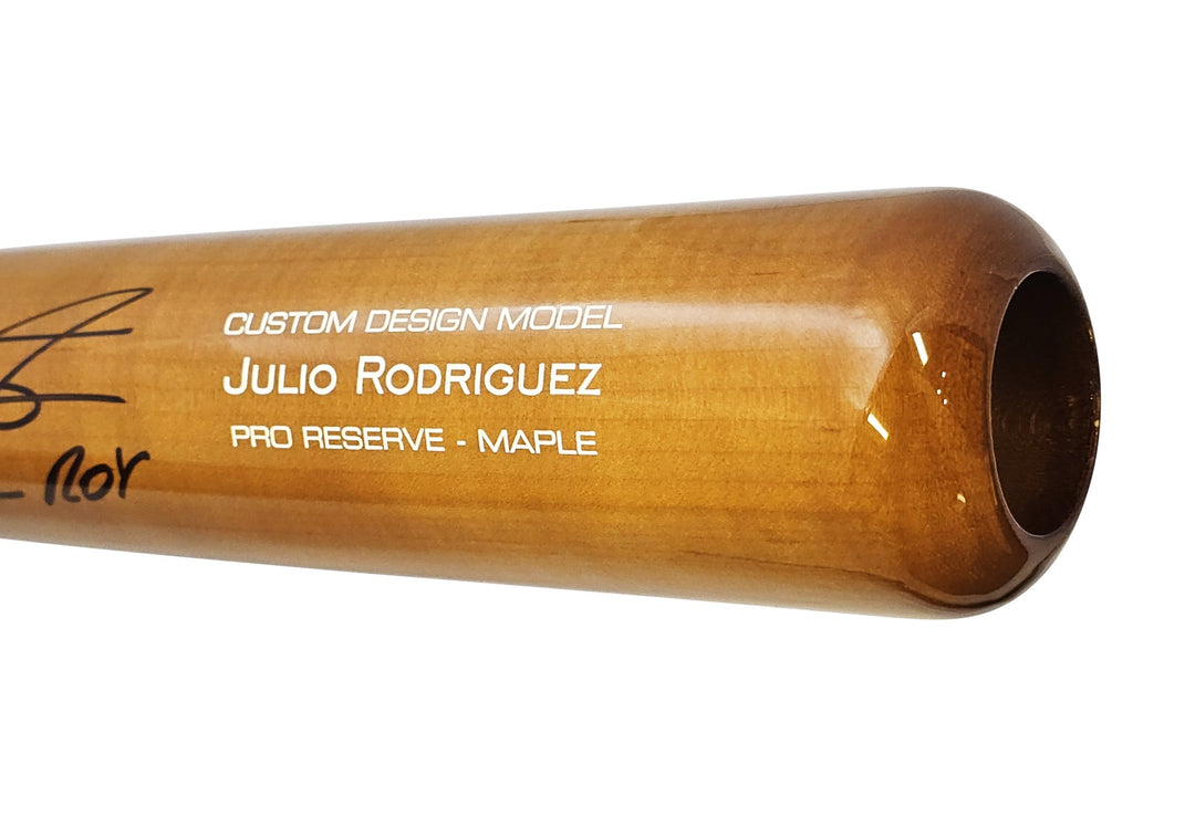Julio Rodriguez Auto Brown Victus Pro Reserve Baseball Bat Mariners ROY Fanatics