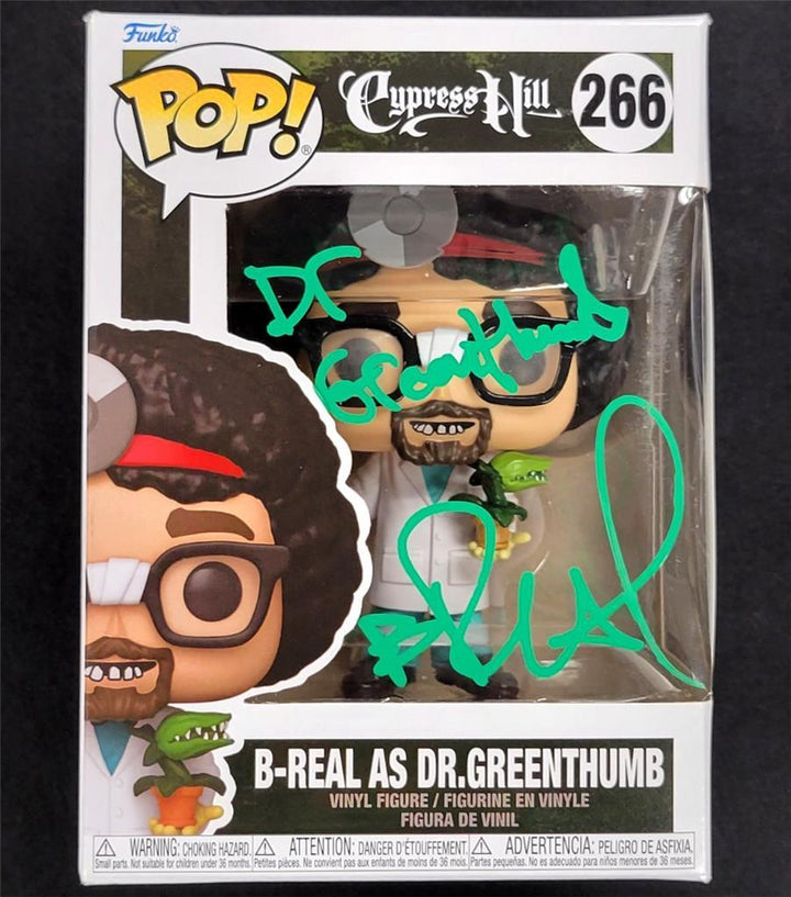 B-Real "Dr. Greenthumb" inscription Cypress Hill signed Funko Pop ~ Beckett BAS