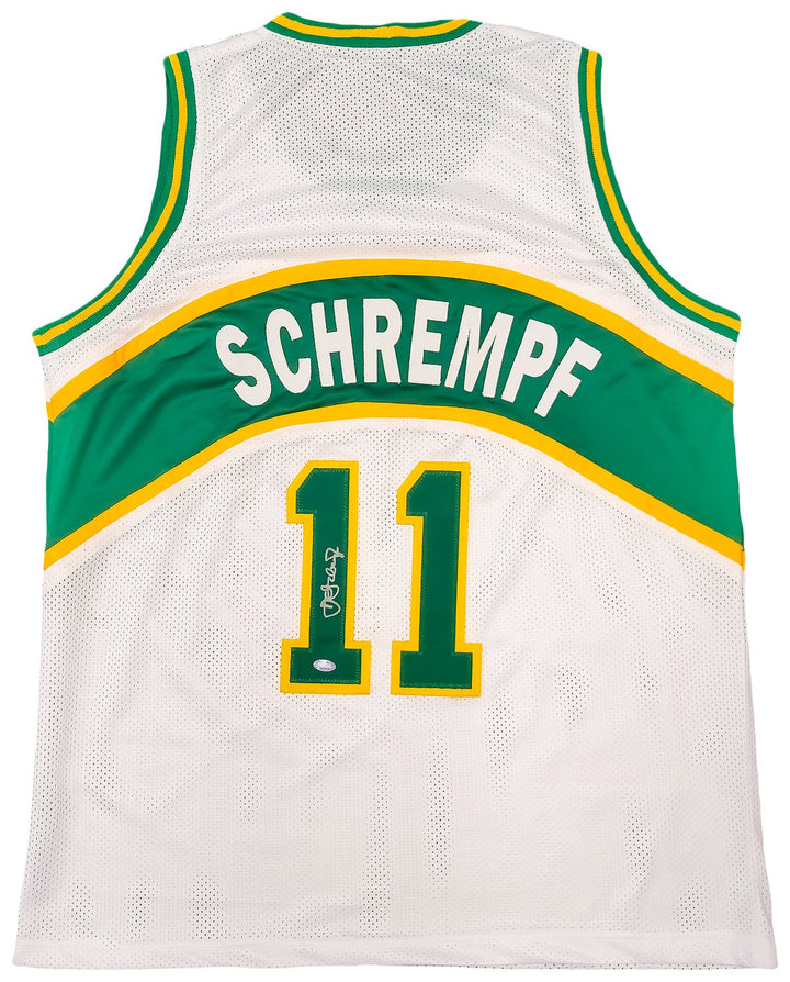 Seattle Supersonics Detlef Schrempf Autographed Signed White Jersey MCS Holo