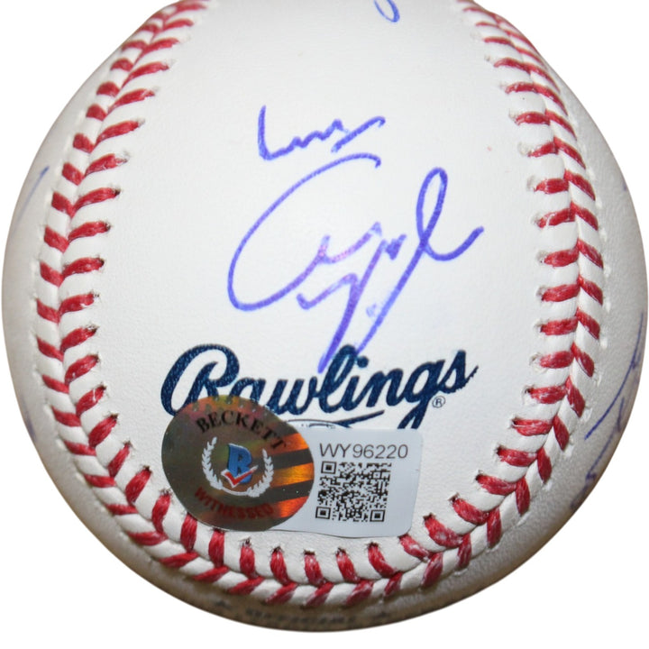 Sandlot Signed OML Baseball Patrick Renna +6 Character Name Beckett 50747