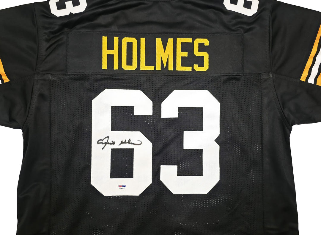 Pittsburgh Steelers Ernie Holmes Autographed Black Jersey PSA/DNA