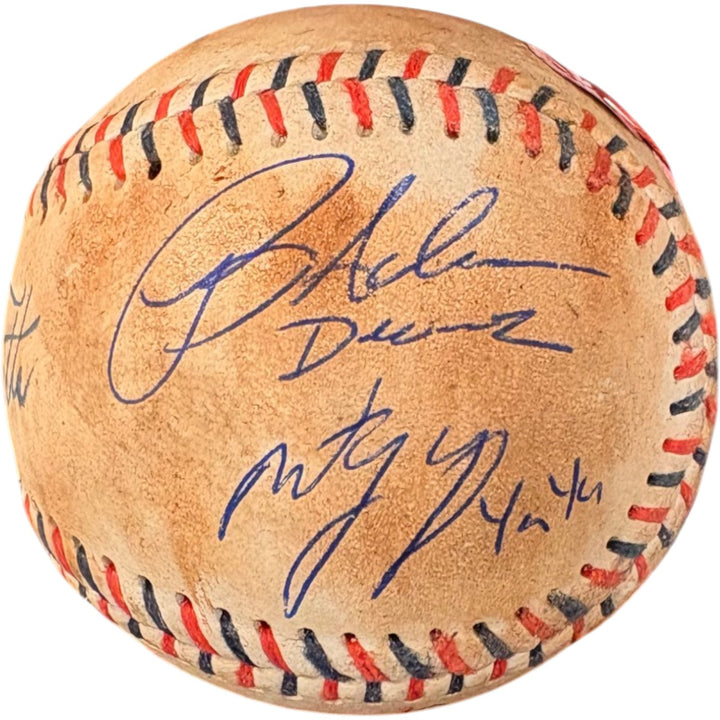 Sandlot Autographed/Signed Babe Ruth Ripped Custom Baseball 6 Sigs Beckett 52769