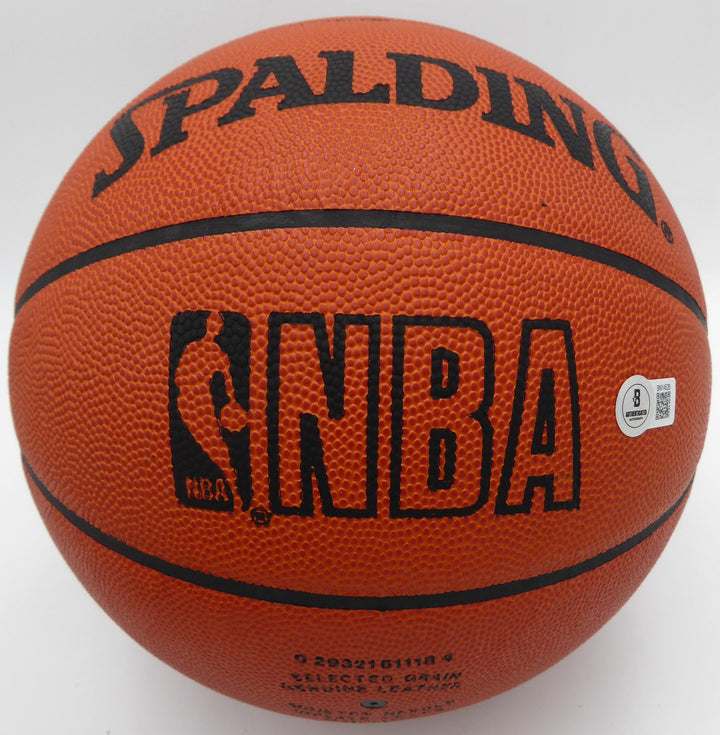 Dolph Schayes Signed NBA Leather Basketball 76ers HOF 72 NBA at 50 Team Beckett