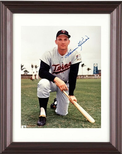 Harmon Killebrew signed Minnesota Twins 8x10 Photo Framed- COA/Show Ticket (HOF)