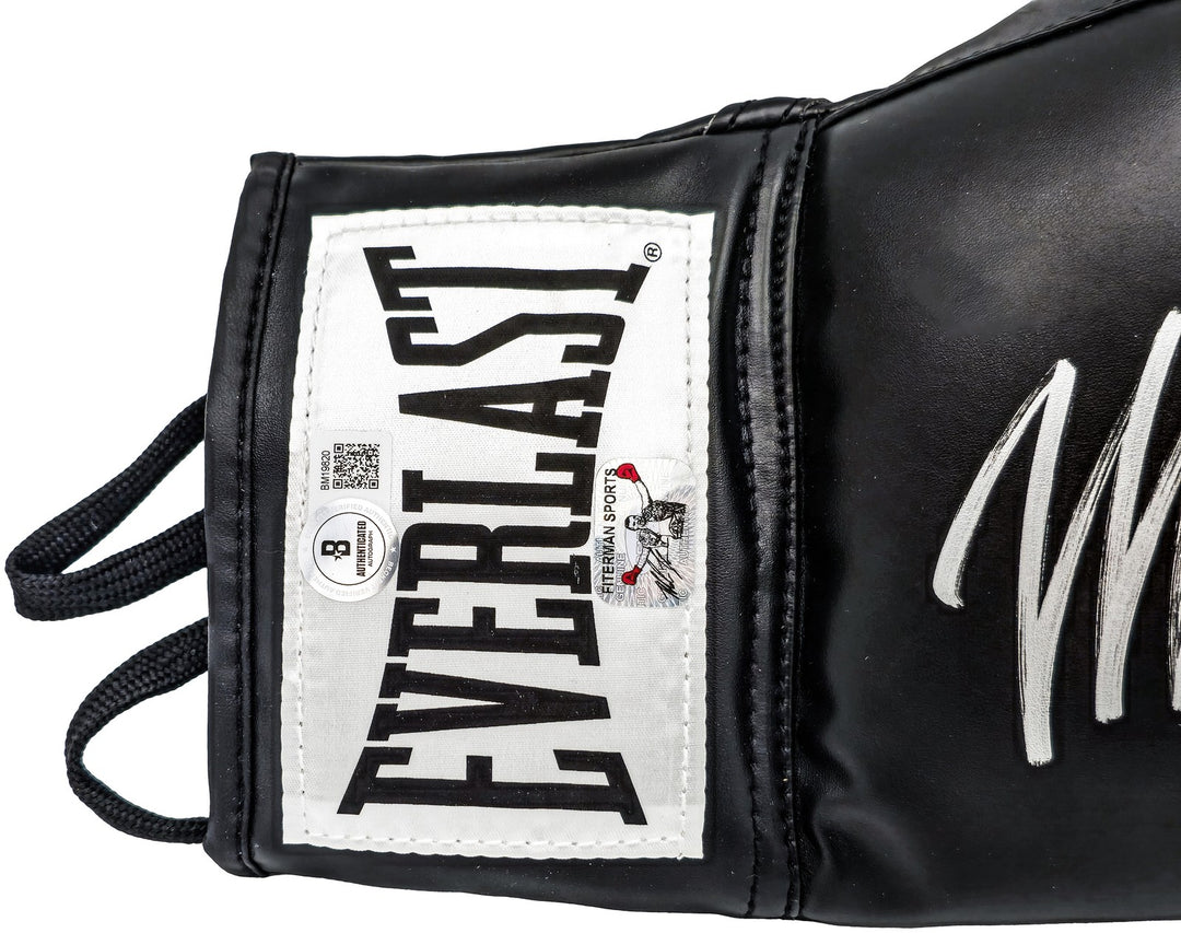 Mike Tyson Signed Black Everlast Glove Right Handed RH Beckett