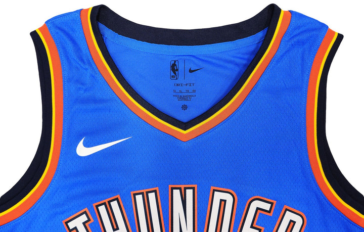 Thunder Chet Holmgren Auto Blue Nike Swingman Icon Edition Jersey Sz 52 Beckett