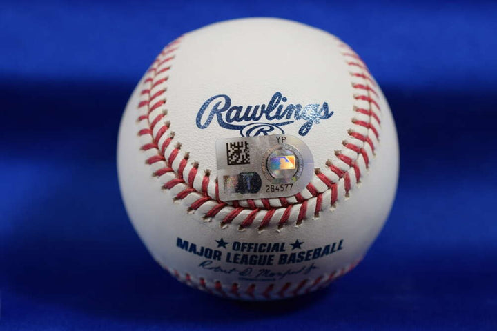 Harrison Bader MLB Authentic COA Autograph Major League OML Signed Baseball 7
