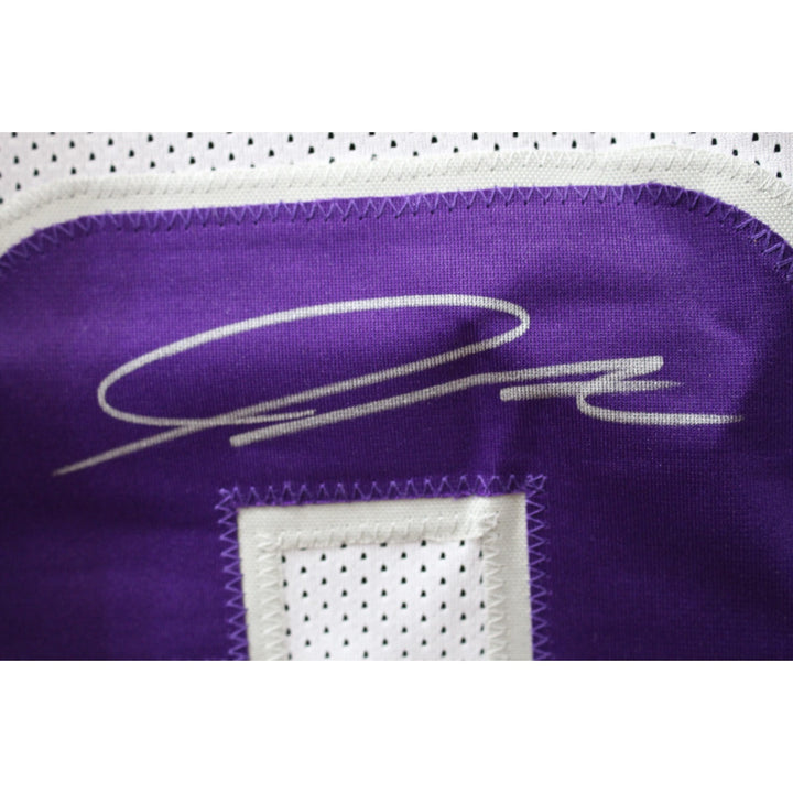 Jordan Addison Autographed Pro Style 24 Alt White XL Jersey Beckett 47361