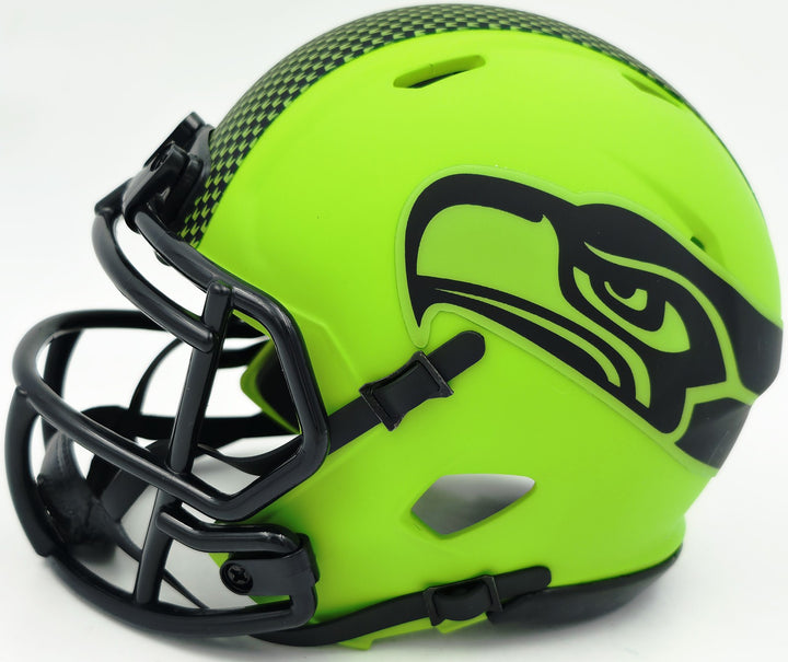 Kam Chancellor Signed Seahawks Rave Green Speed Mini Helmet Beckett Witness