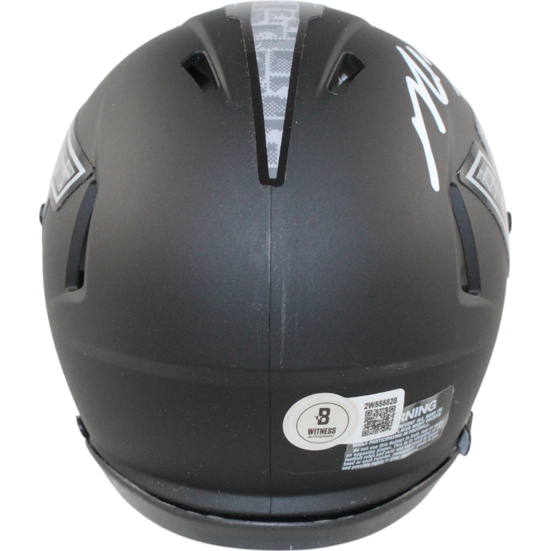 Michael Vick Autographed Virginia Tech Hokies Mini Helmet Beckett Witness 49871