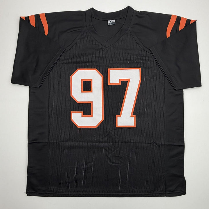 Autographed/Signed Dexter Lawrence II Cincinnati Black Jersey Beckett BAS COA
