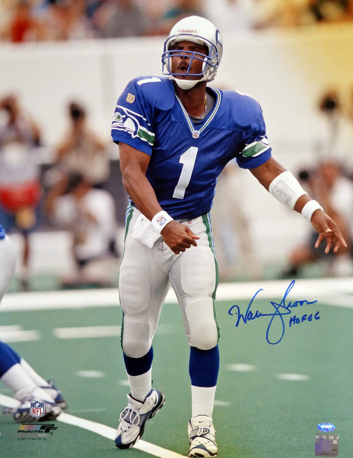 Warren Moon Signed Framed 16x20 Photo Seattle Seahawks MCS Holo